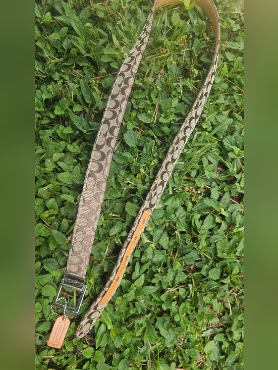 Coach Signature Leather Belt